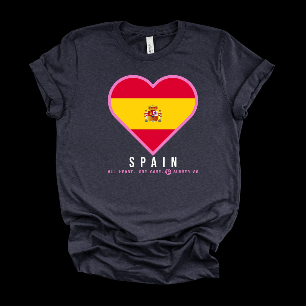 Heart of Spain — Women’s Soft Game Day T-Shirt