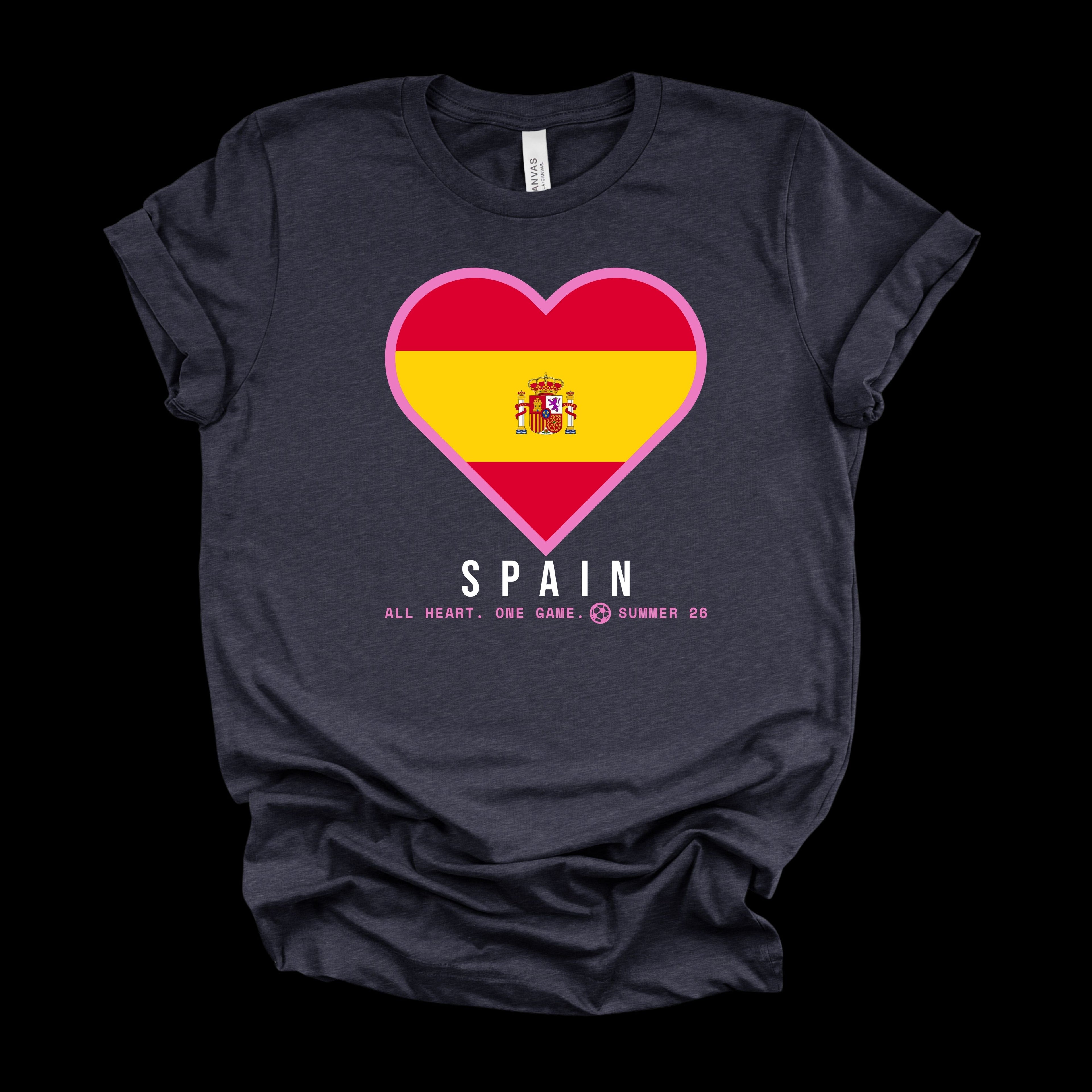 Heart of Spain — Women’s Soft Game Day T-Shirt