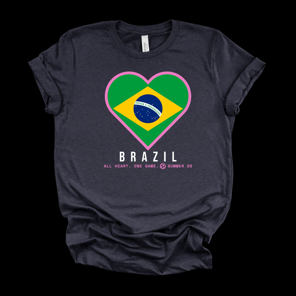 Heart of Brazil — Women’s Soft Game Day T-Shirt