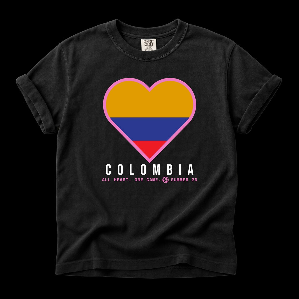 Heart of Colombia — Unisex Oversized Game Day T-Shirt