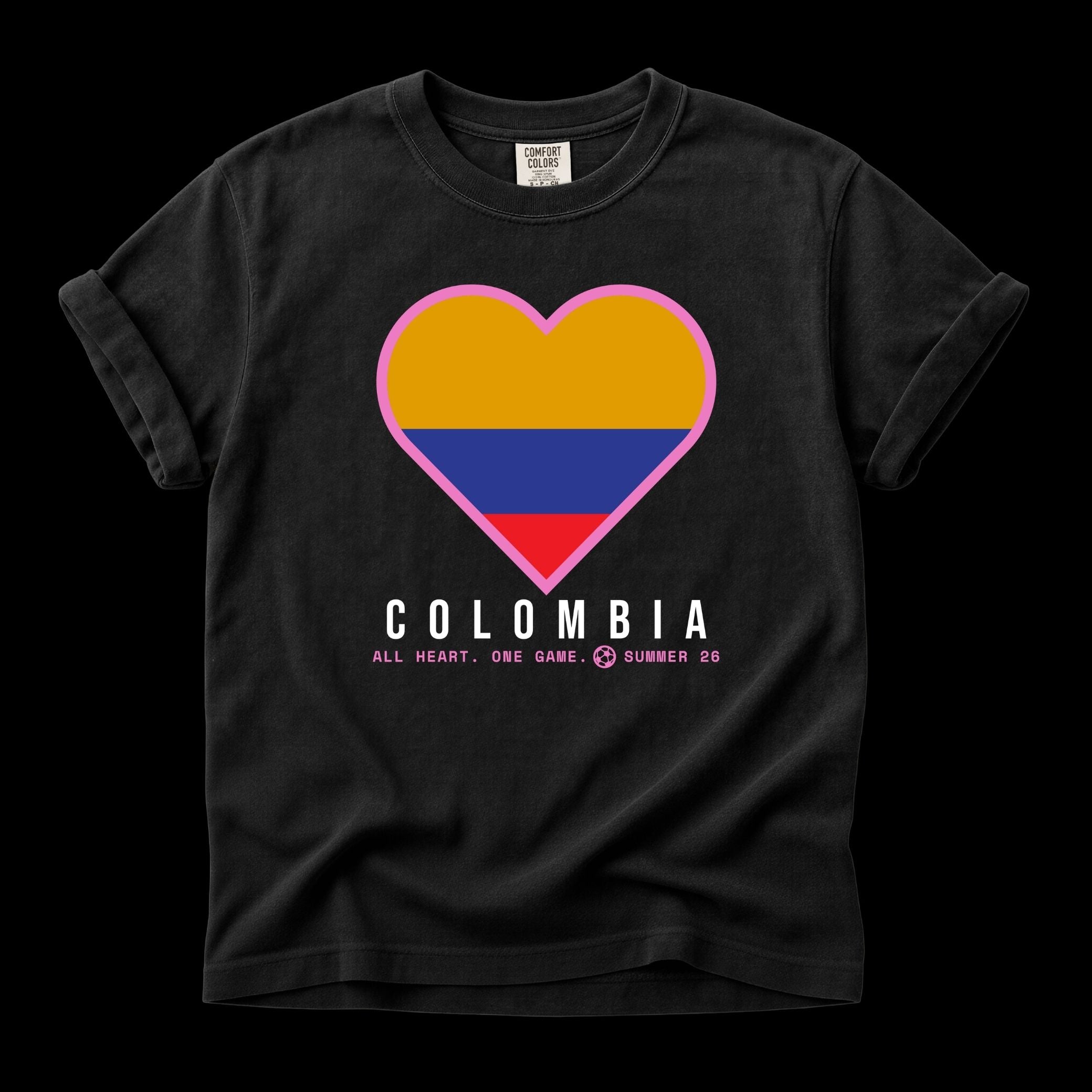 Heart of Colombia — Unisex Oversized Game Day T-Shirt