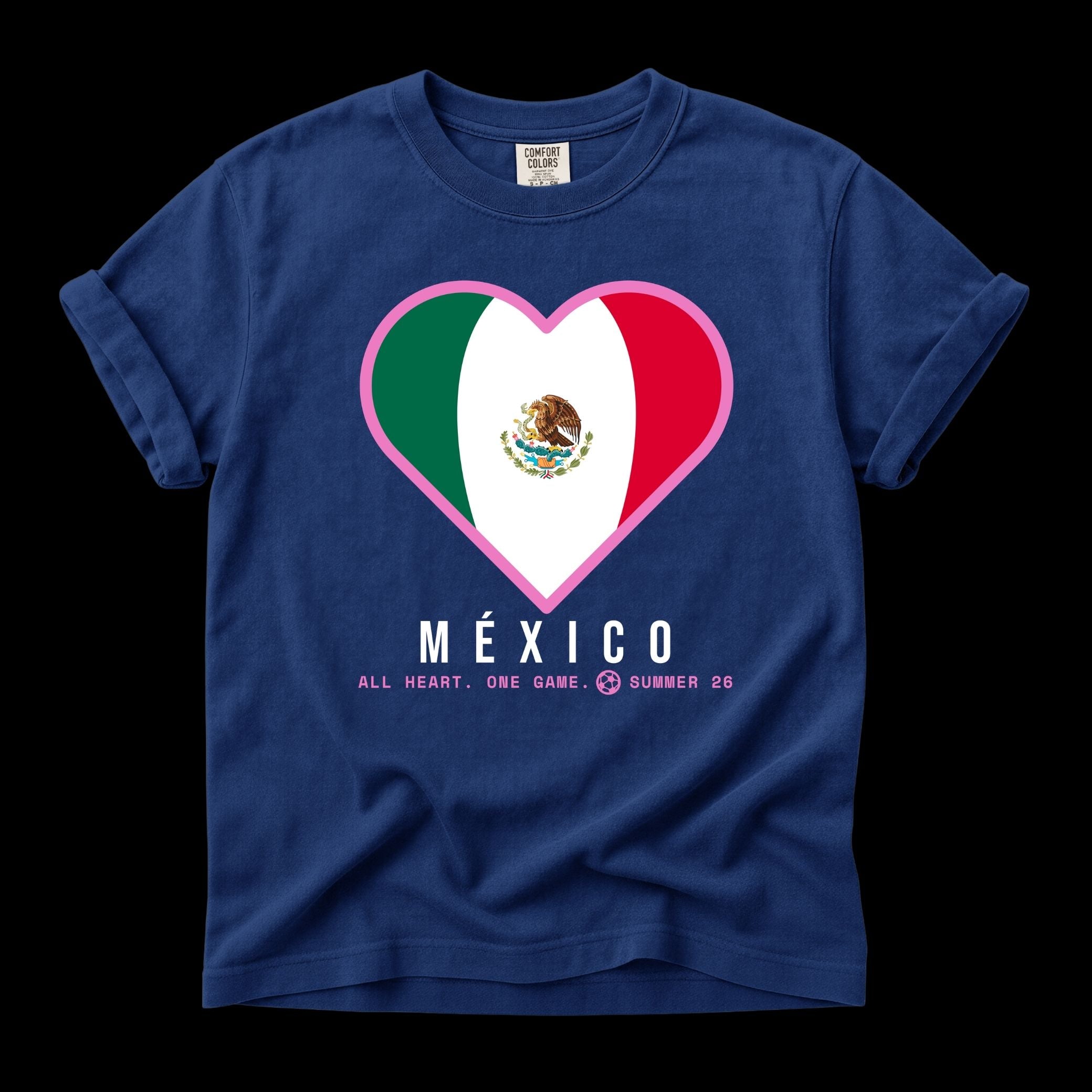 Heart of Mexico — Unisex Oversized Game Day T-Shirt