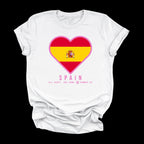 Heart of Spain — Women’s Soft Game Day T-Shirt (White)