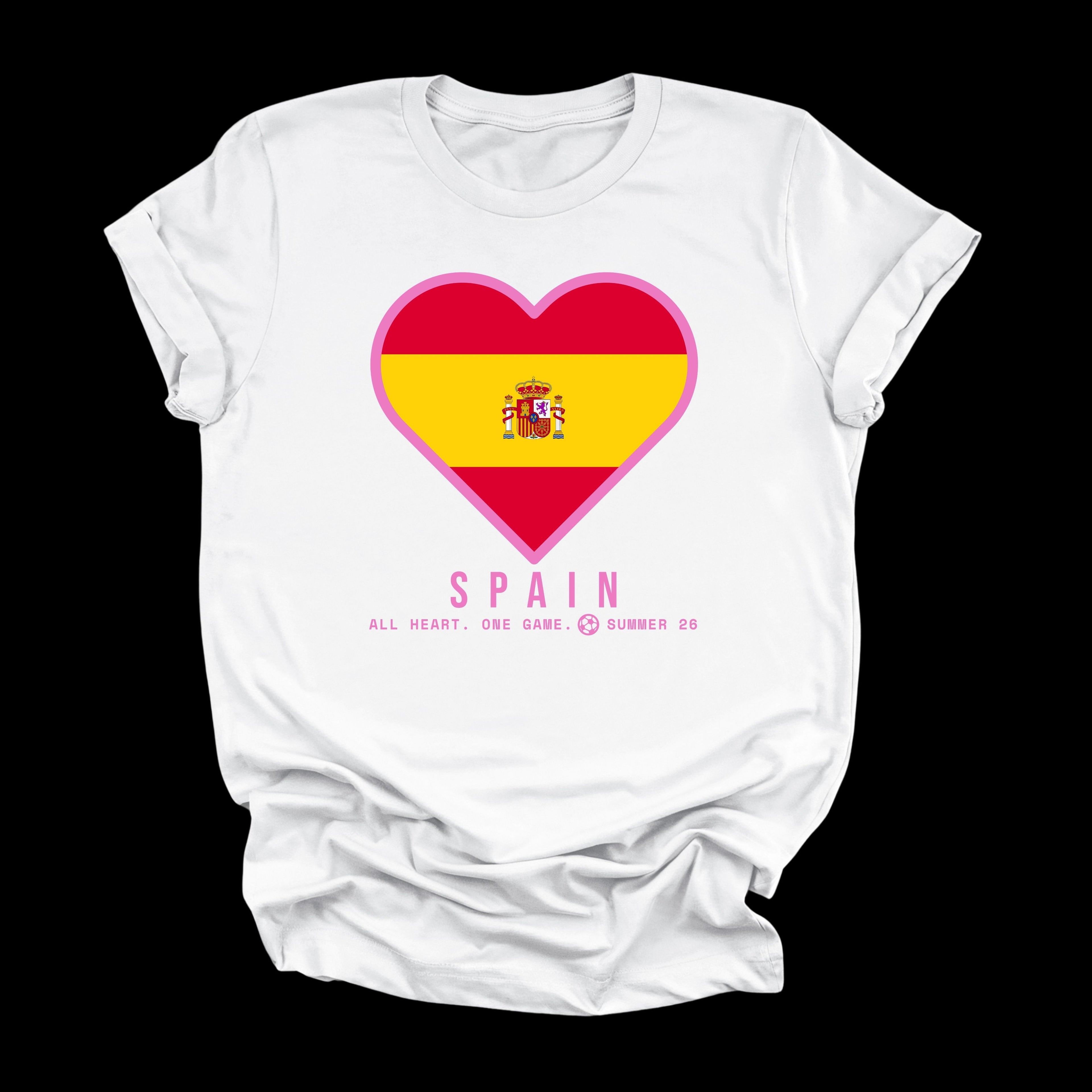 Heart of Spain — Women’s Soft Game Day T-Shirt (White)