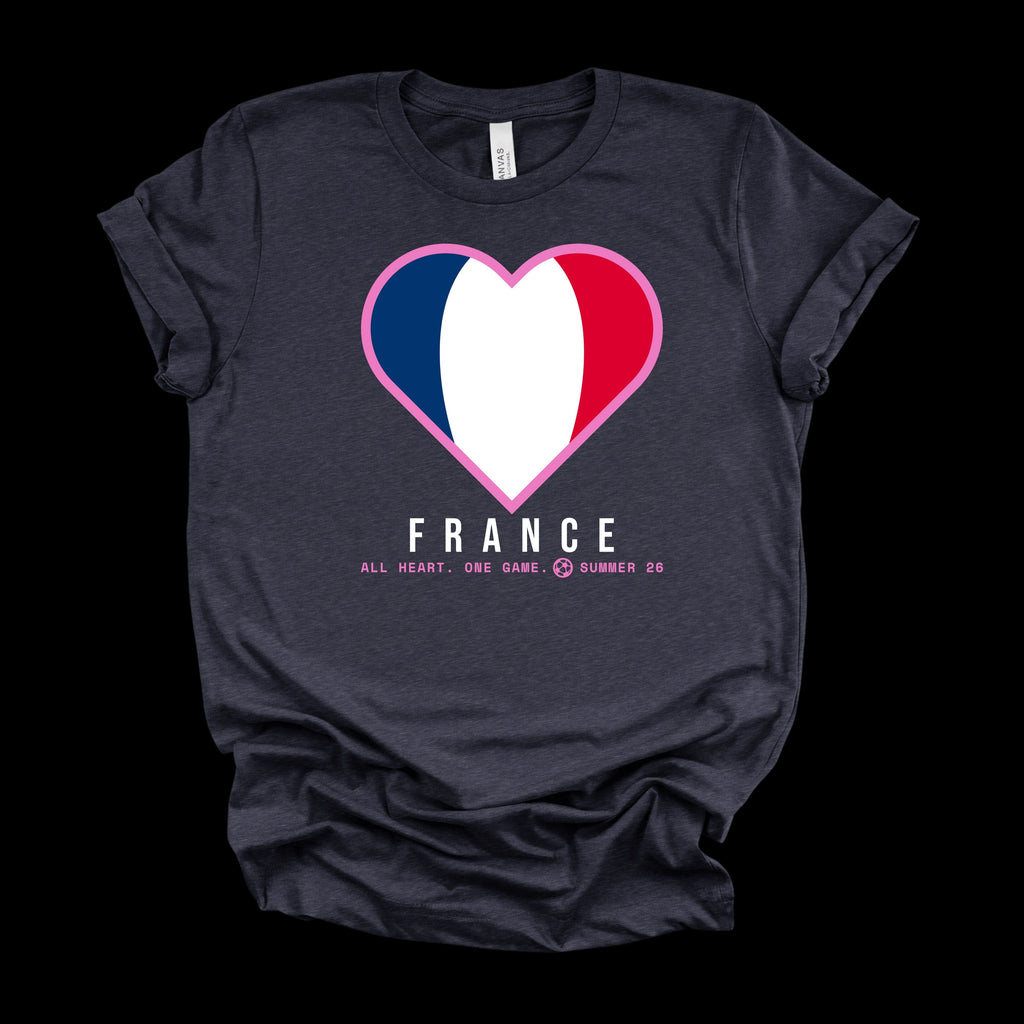 Heart of France — Women’s Soft Game Day T-Shirt