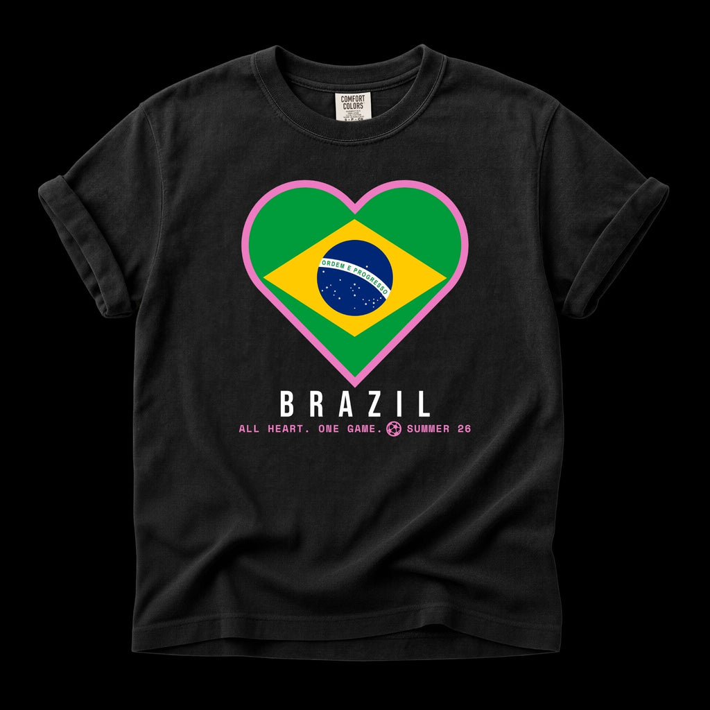 Heart of Brazil — Unisex Oversized Game Day T-Shirt