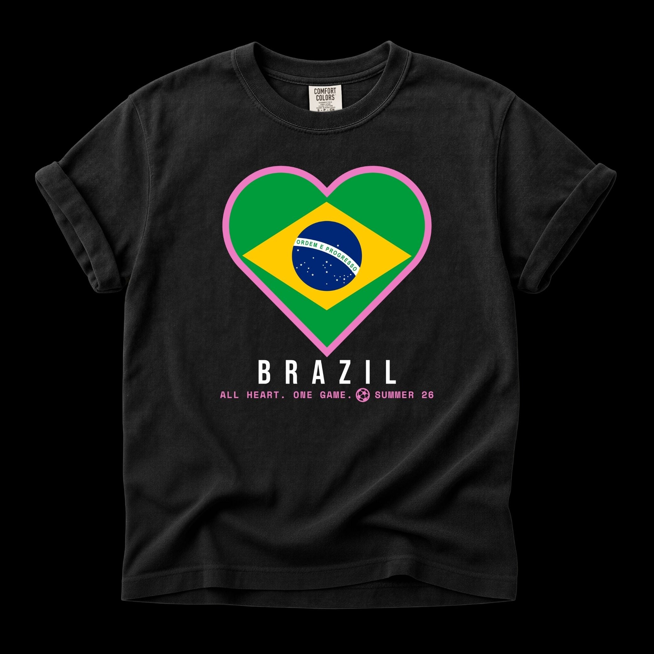 Heart of Brazil — Unisex Oversized Game Day T-Shirt