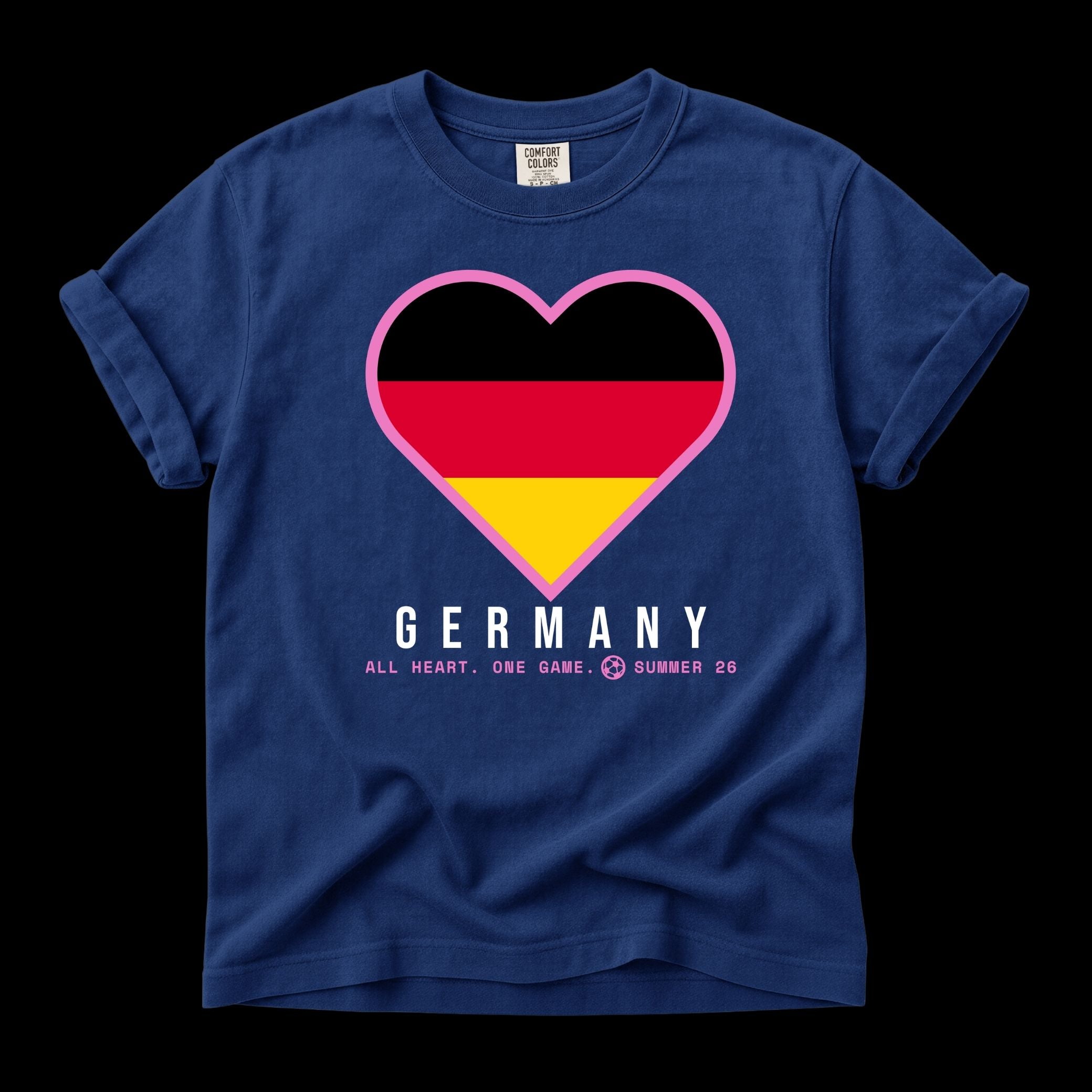 Heart of Germany — Unisex Oversized Game Day T-Shirt