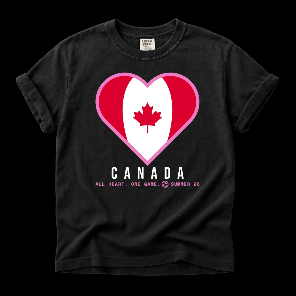 Heart of Canada — Unisex Oversized Game Day T-Shirt