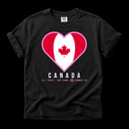 Heart of Canada — Unisex Oversized Game Day T-Shirt