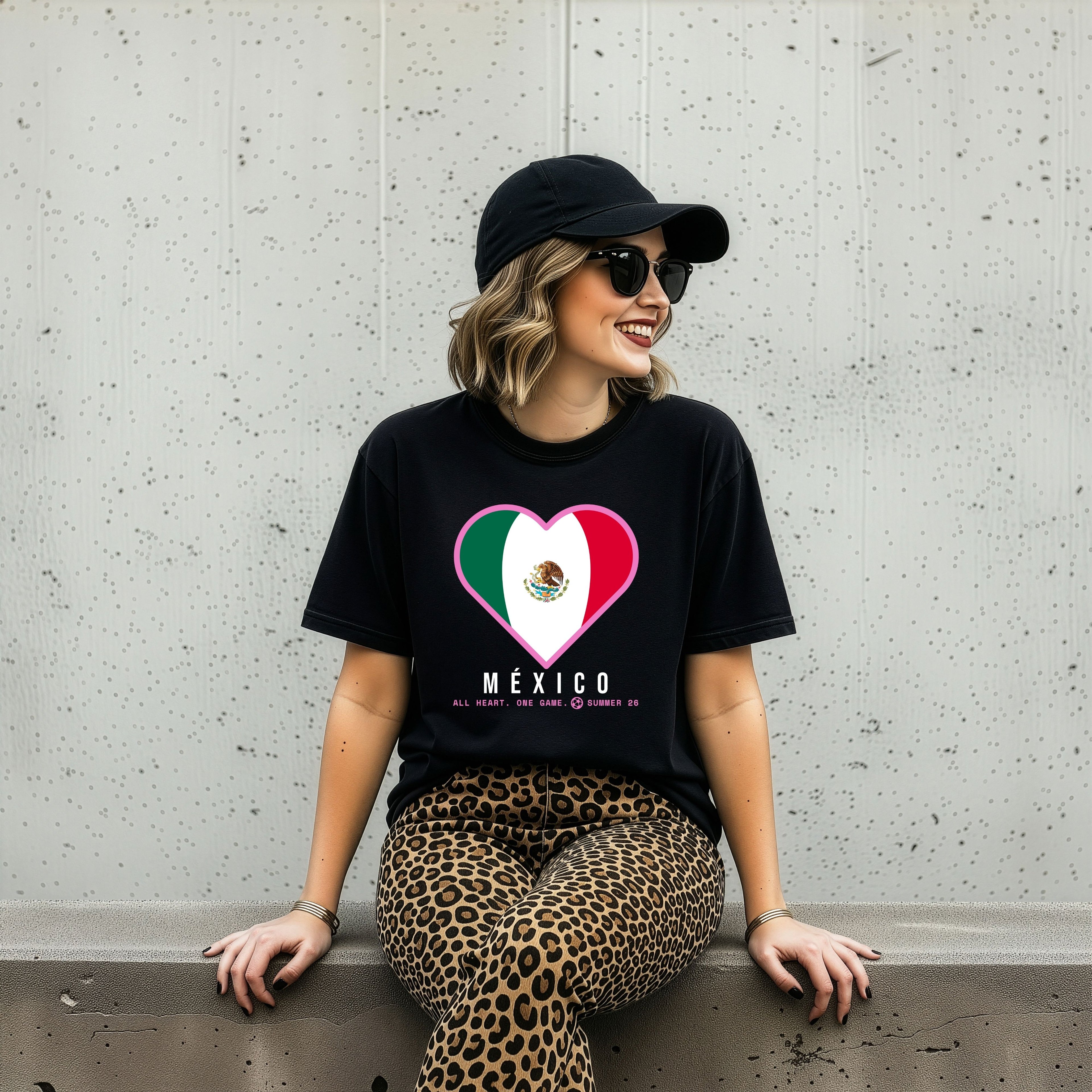 Heart of Mexico — Unisex Oversized Game Day T-Shirt