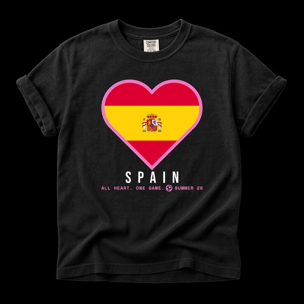 Heart of Spain — Unisex Oversized Game Day T-Shirt