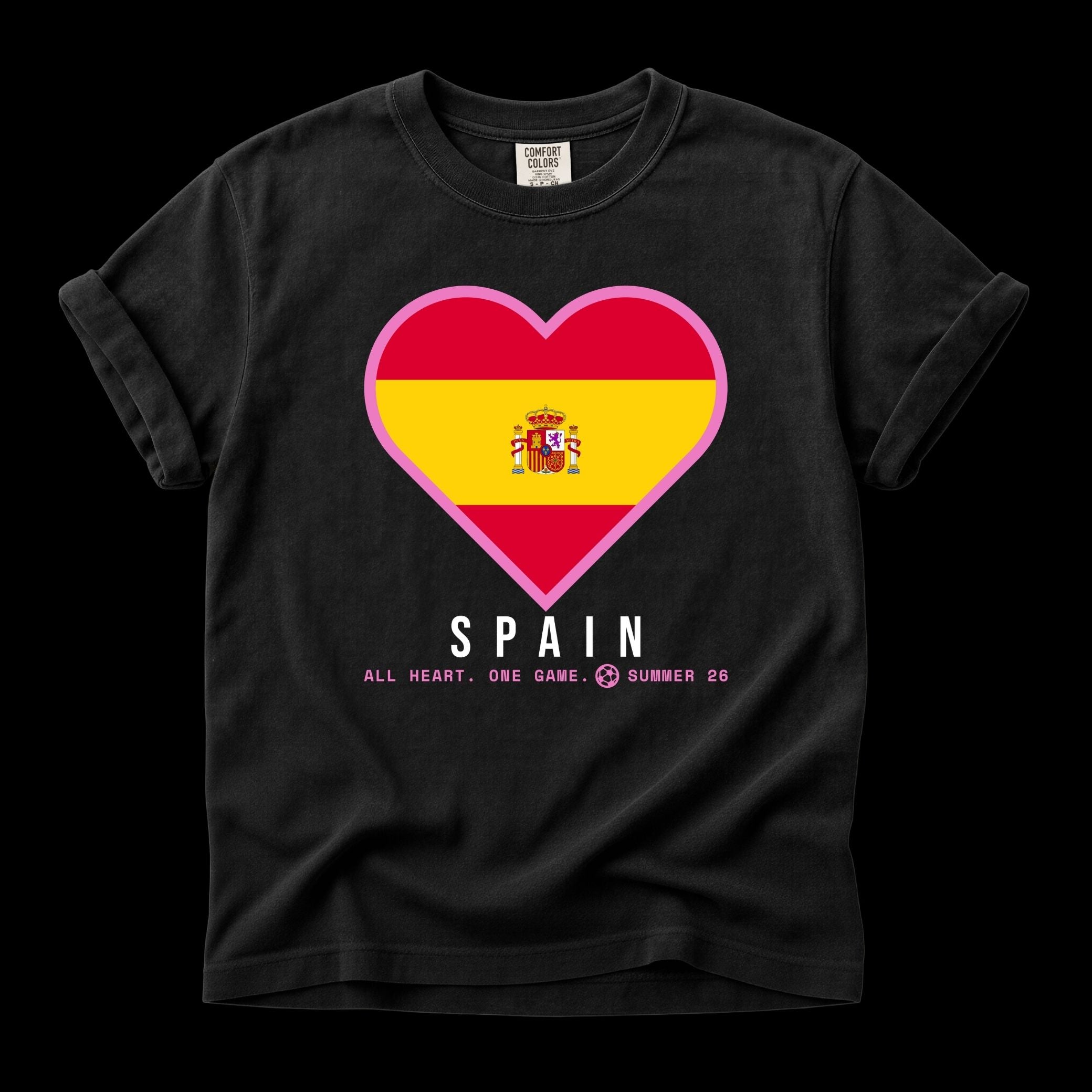 Heart of Spain — Unisex Oversized Game Day T-Shirt
