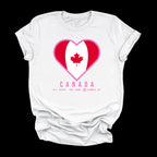 Heart of Canada — Women’s Soft Game Day T-Shirt (White)