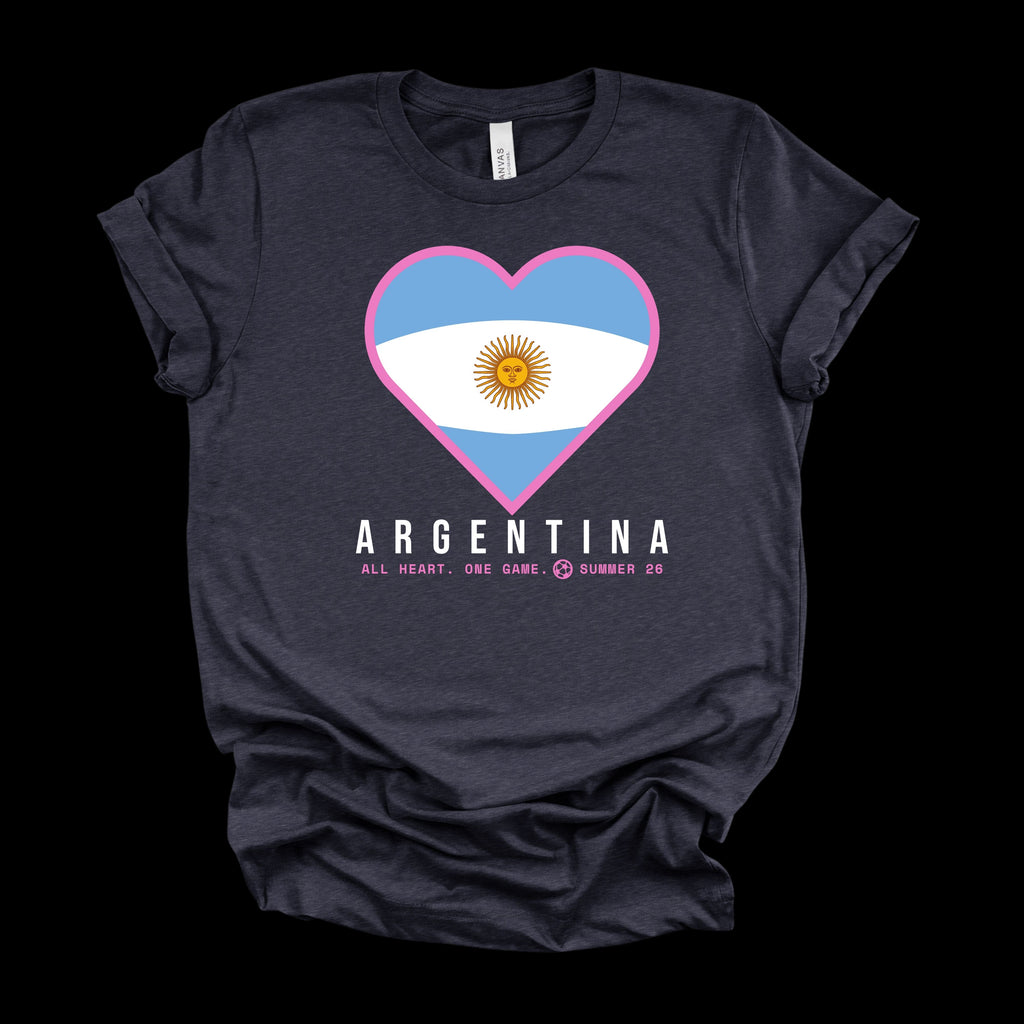 Heart of Argentina — Women’s Soft Game Day T-Shirt