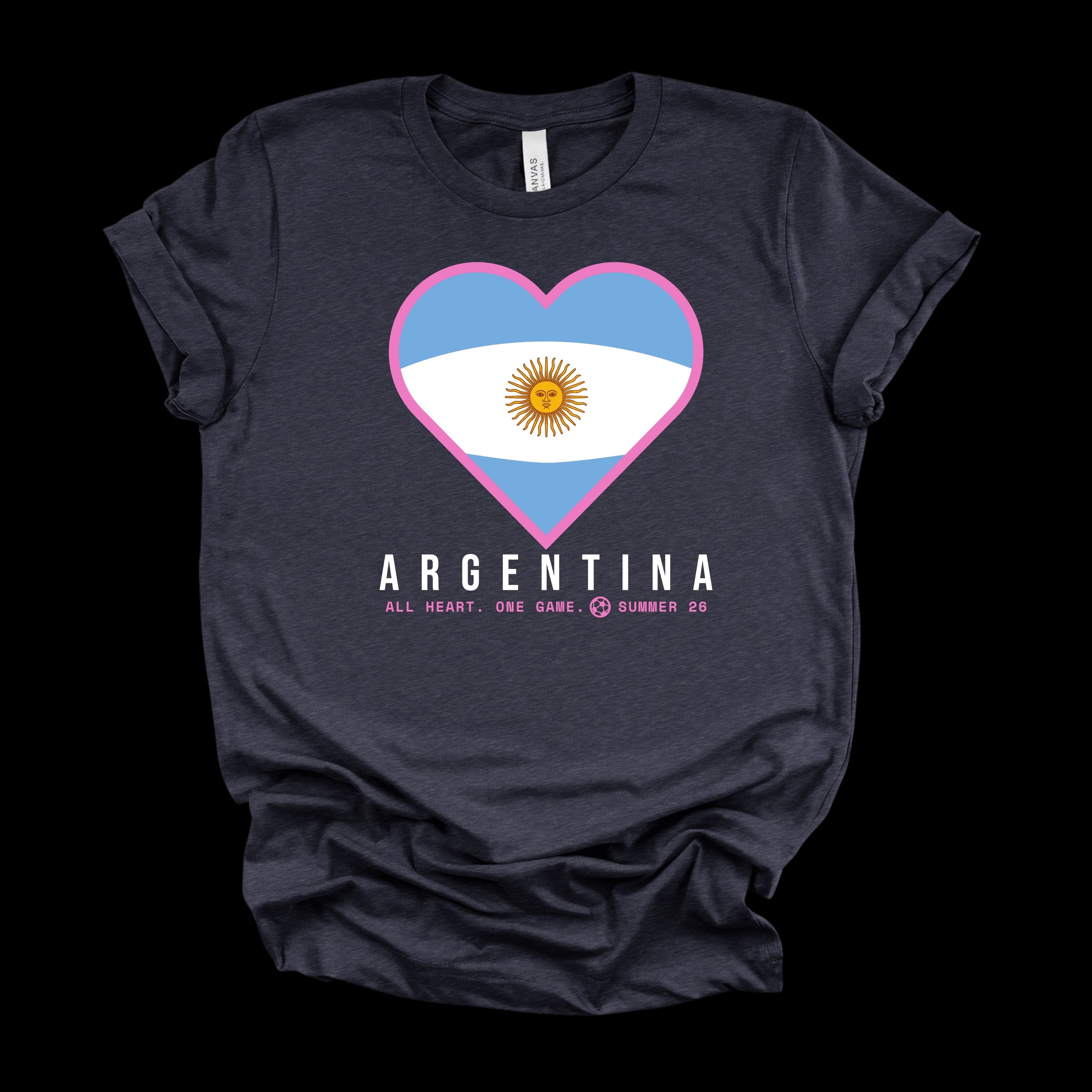 Heart of Argentina — Women’s Soft Game Day T-Shirt