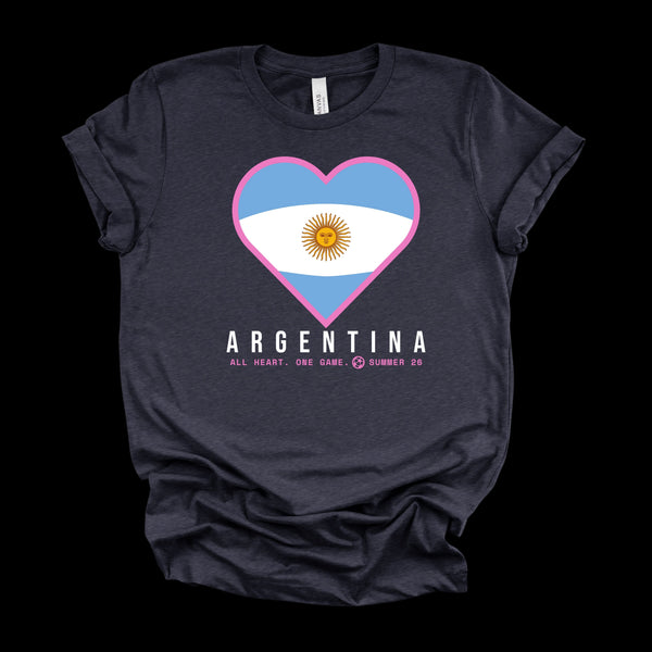 Heart of Argentina — Women’s Soft Game Day T-Shirt
