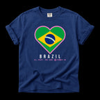 Heart of Brazil — Unisex Oversized Game Day T-Shirt