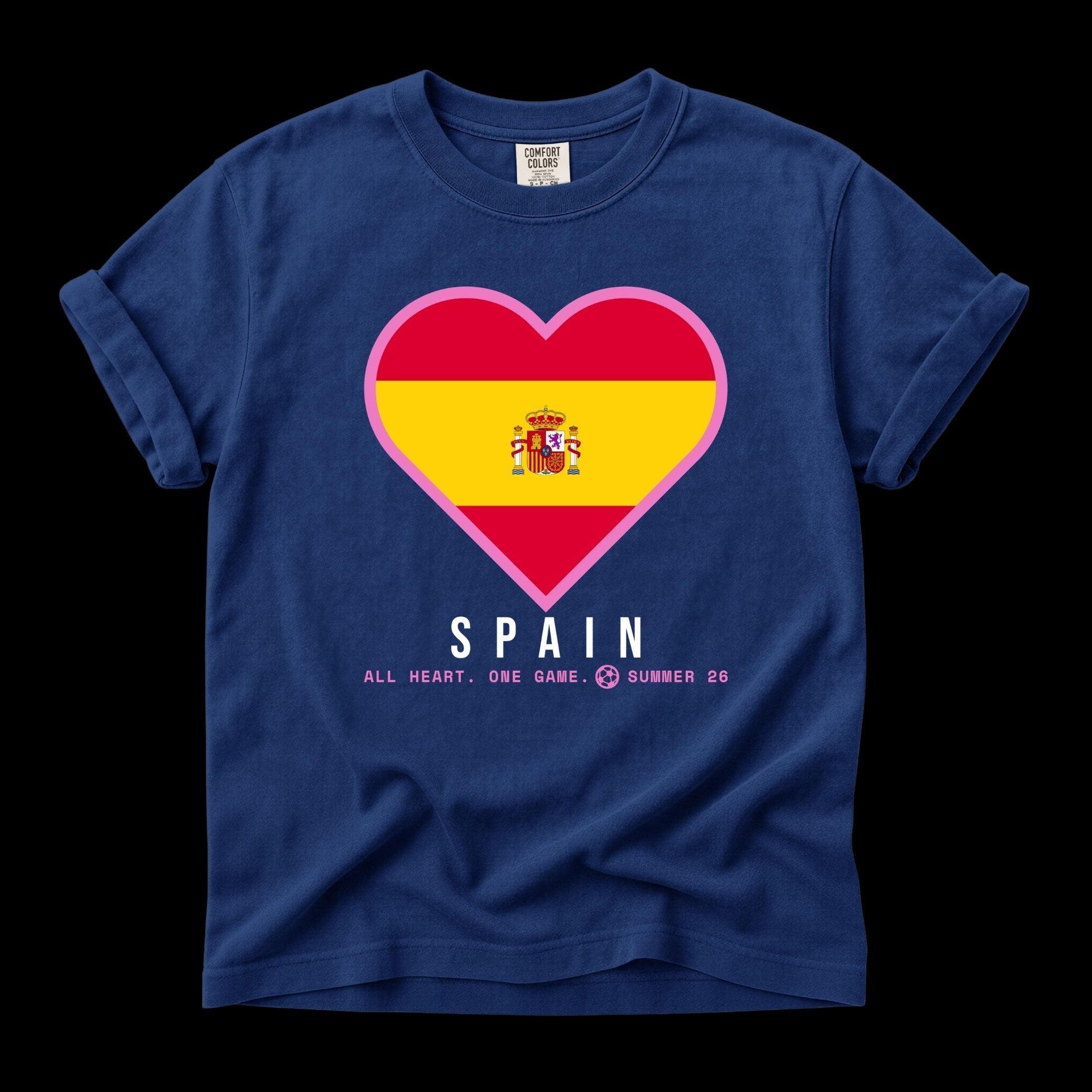 Heart of Spain — Unisex Oversized Game Day T-Shirt