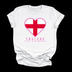 Heart of England — Women’s Soft Game Day T-Shirt (White)