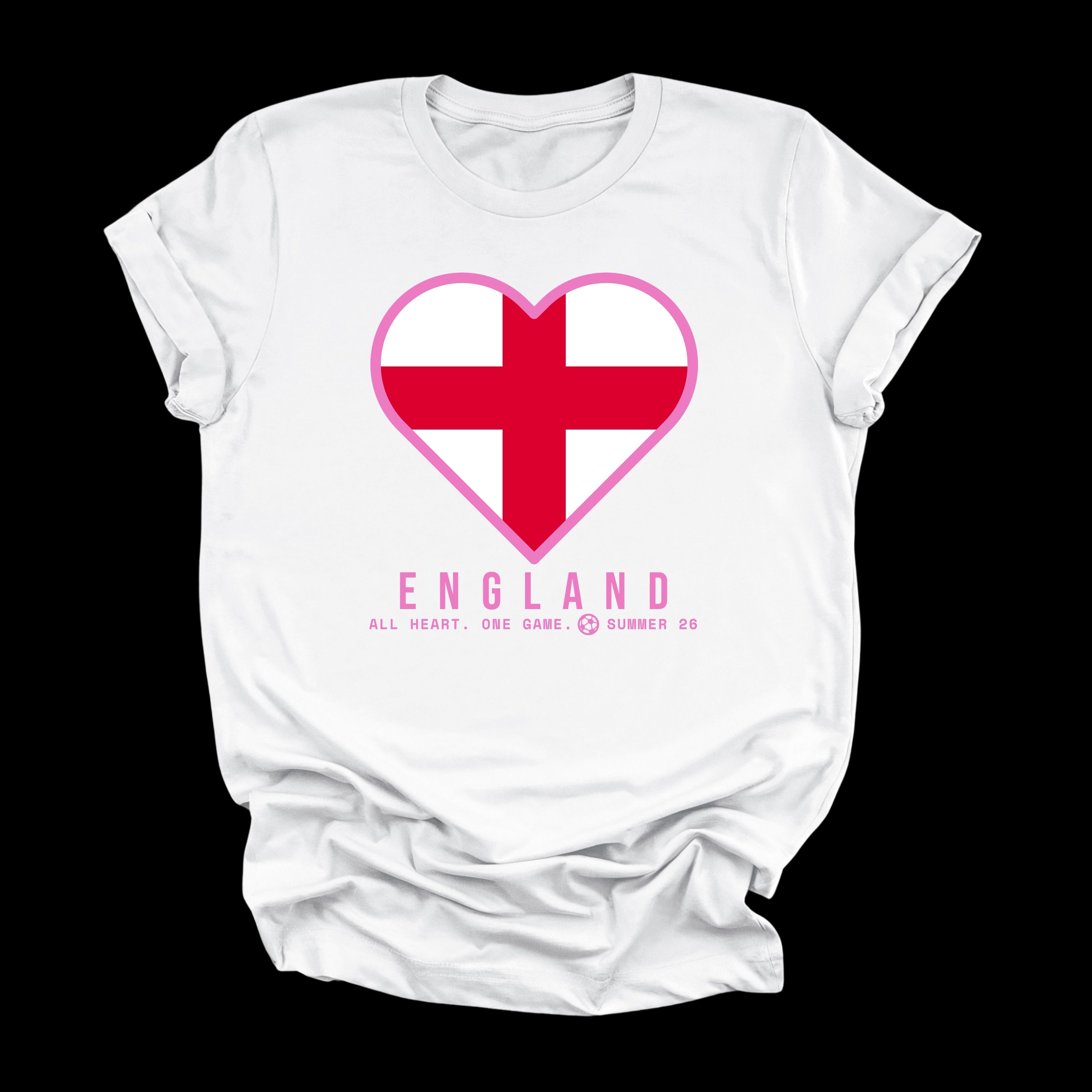 Heart of England — Women’s Soft Game Day T-Shirt (White)