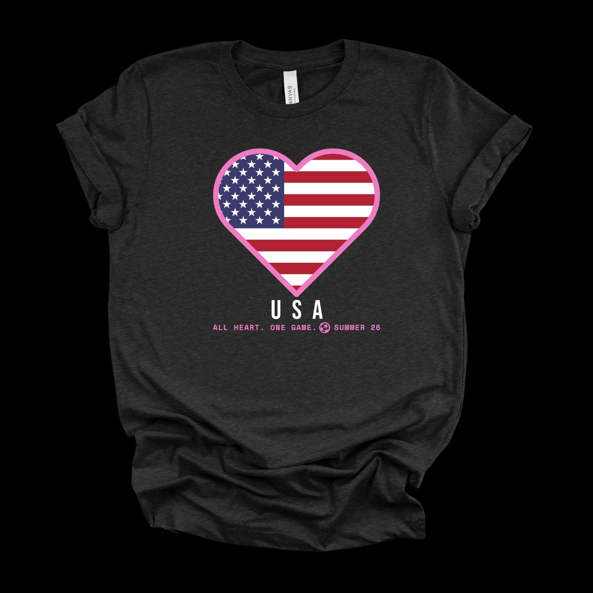 Heart of USA — Women’s Soft Game Day T-Shirt