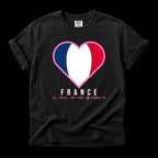Heart of France — Unisex Oversized Game Day T-Shirt
