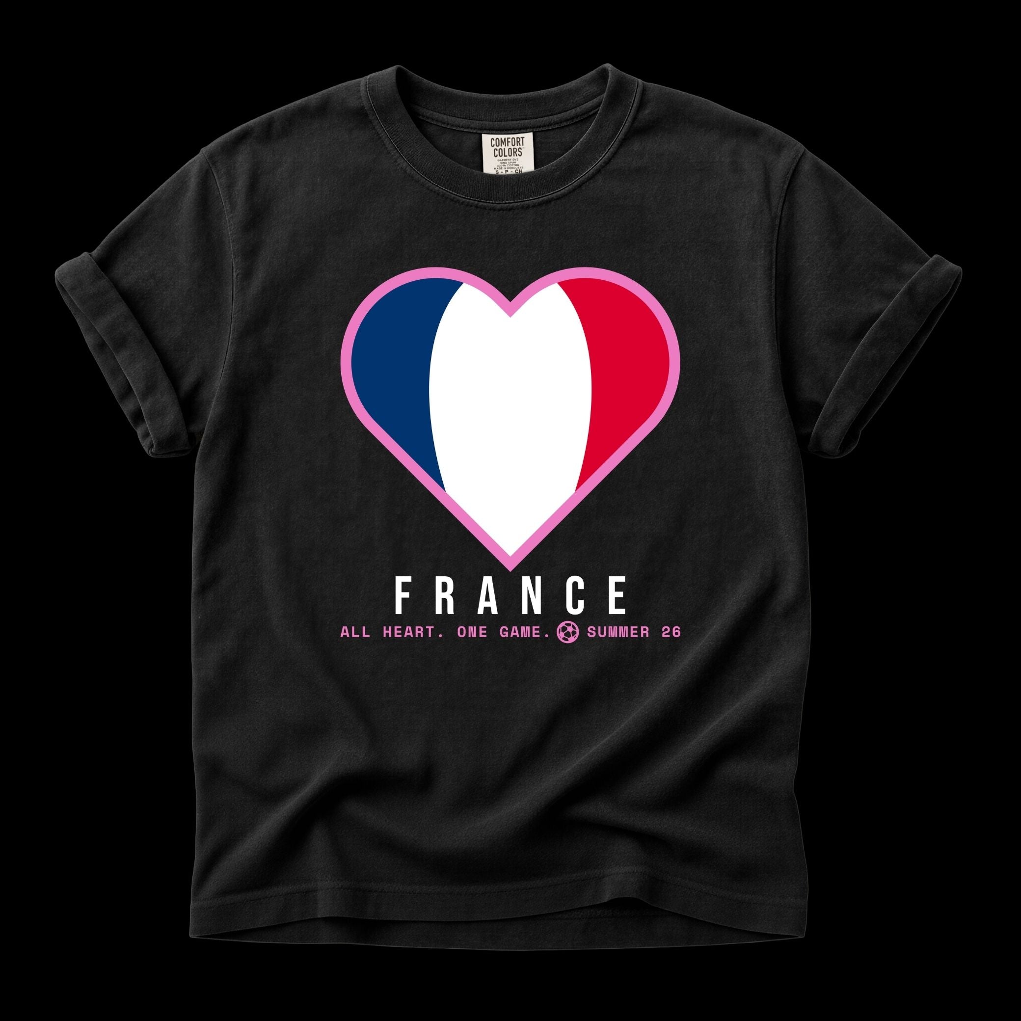 Heart of France — Unisex Oversized Game Day T-Shirt