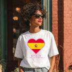 Heart of Spain — Women’s Soft Game Day T-Shirt (White)