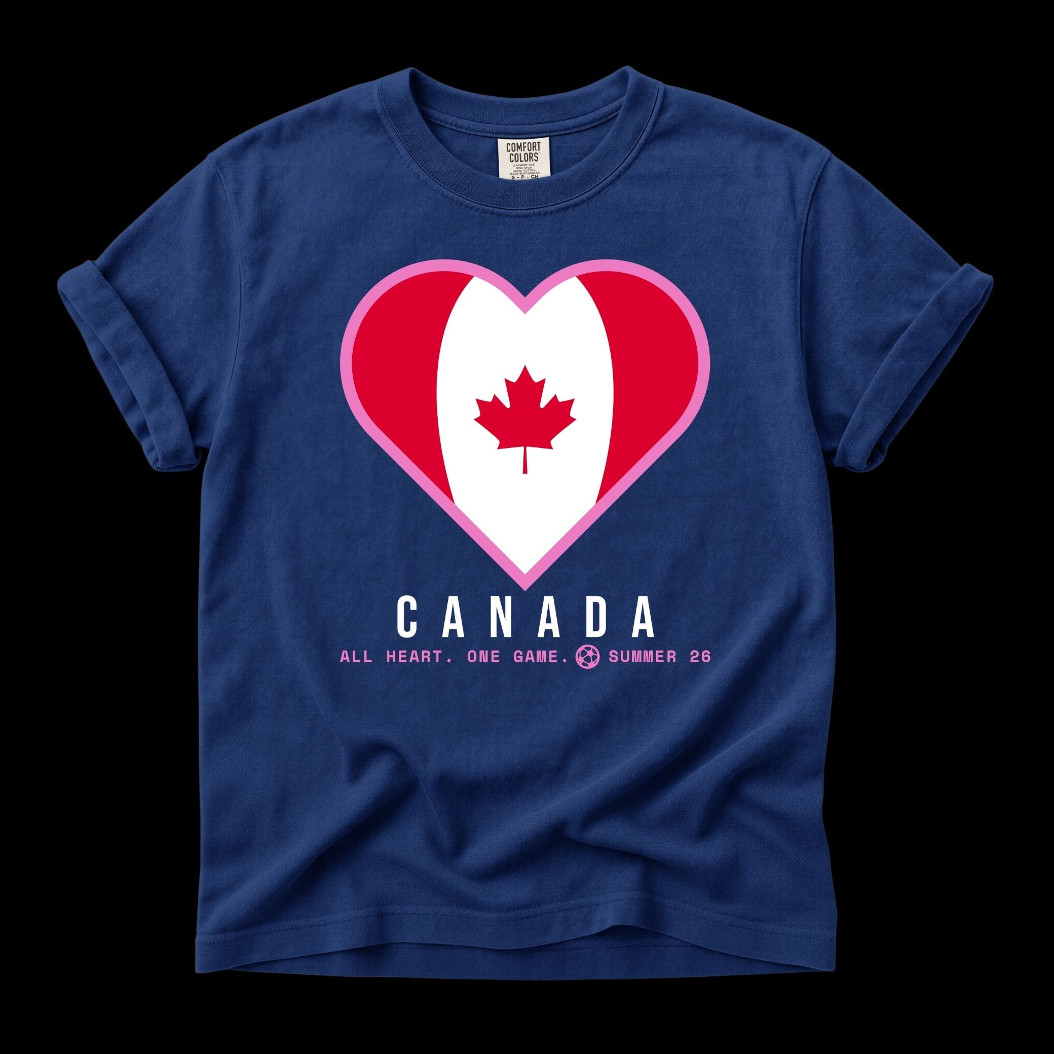 Heart of Canada — Unisex Oversized Game Day T-Shirt