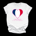 Heart of France — Women’s Soft Game Day T-Shirt (White)
