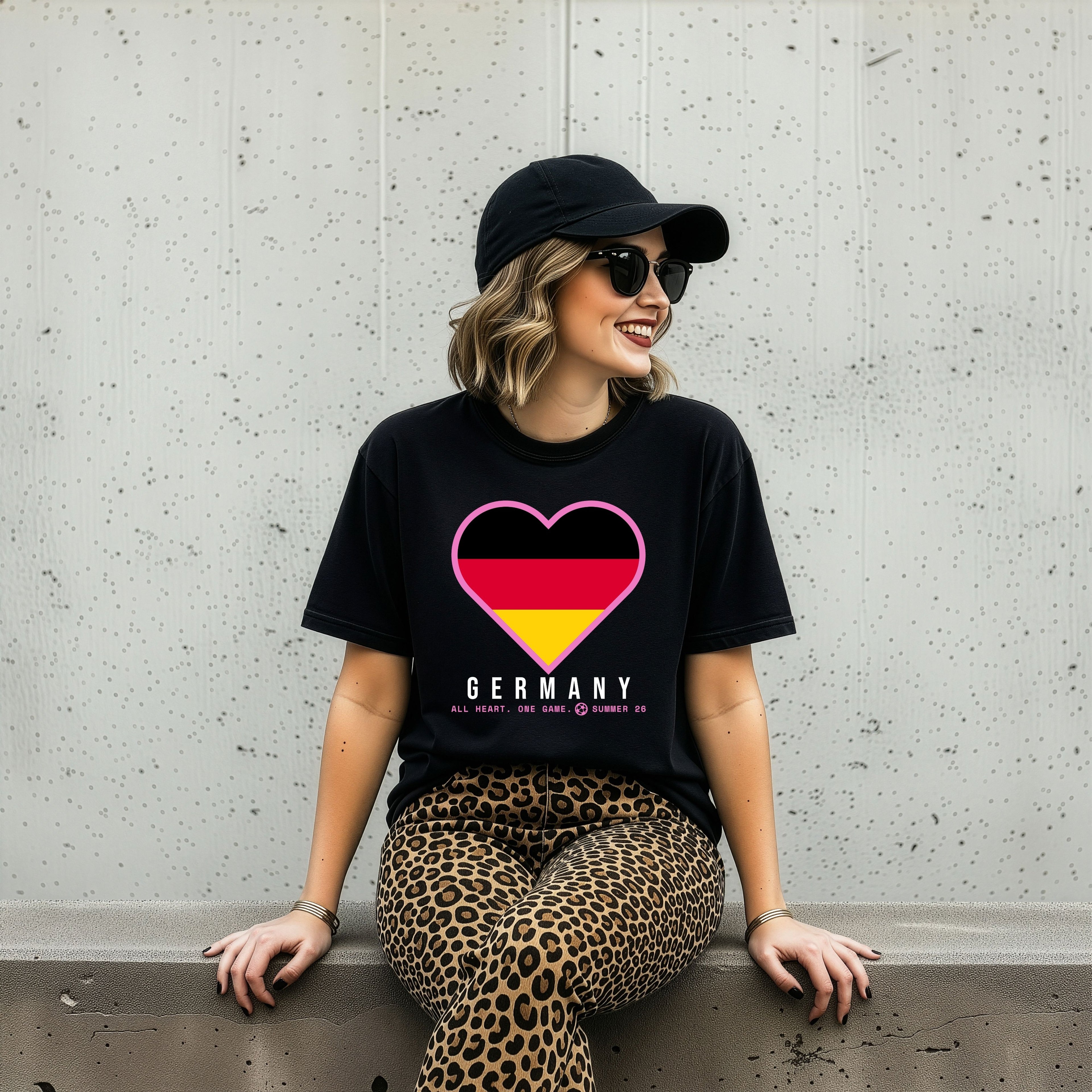 Heart of Germany — Unisex Oversized Game Day T-Shirt