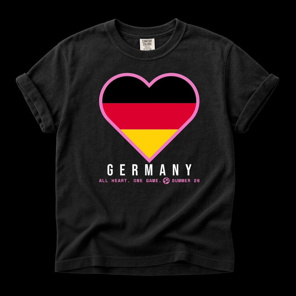 Heart of Germany — Unisex Oversized Game Day T-Shirt