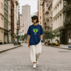Heart of Brazil — Unisex Oversized Game Day T-Shirt