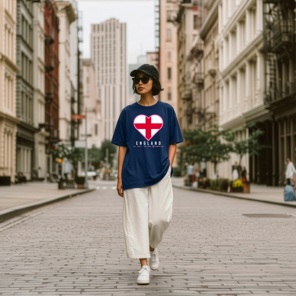 Heart of England — Unisex Oversized Game Day T-Shirt