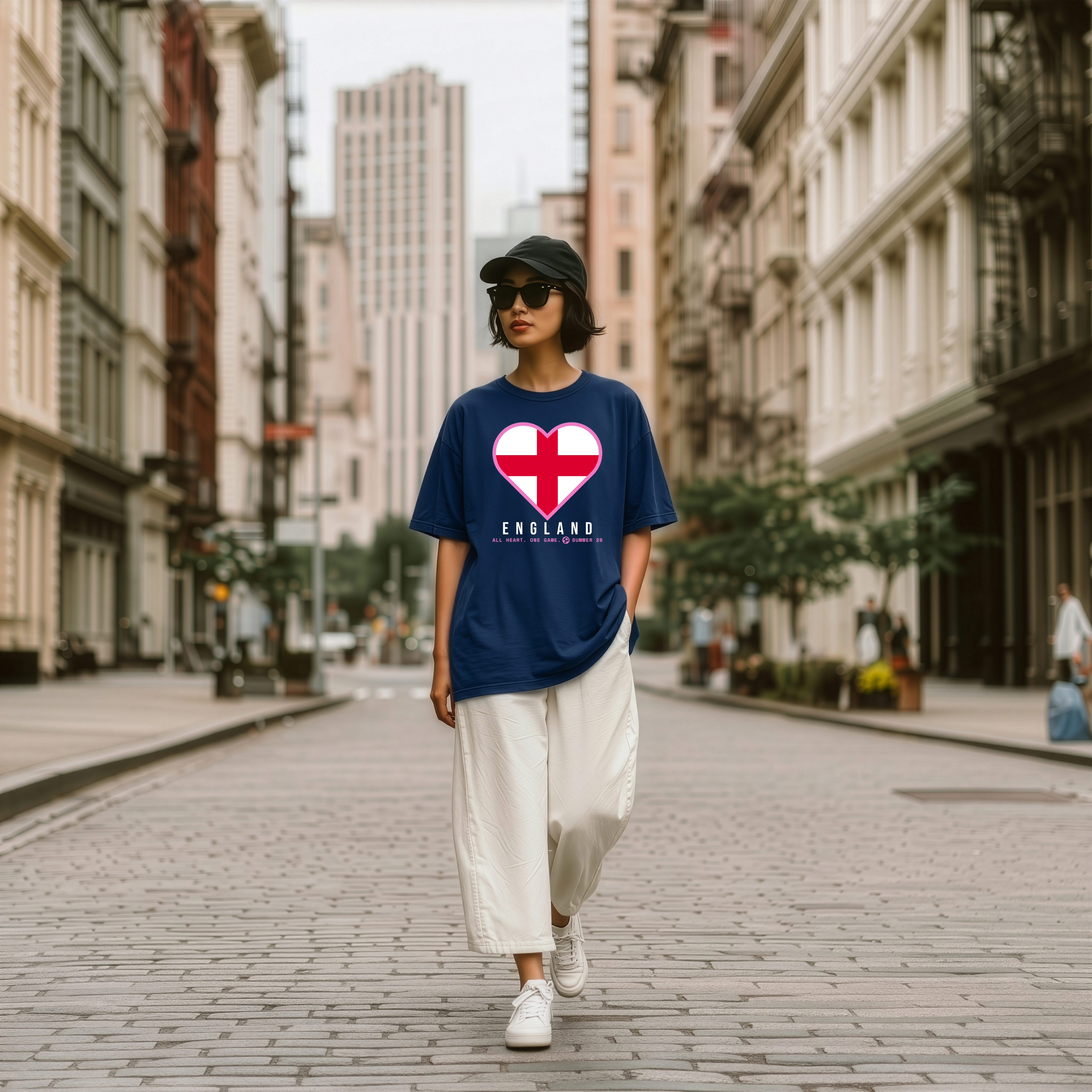 Heart of England — Unisex Oversized Game Day T-Shirt