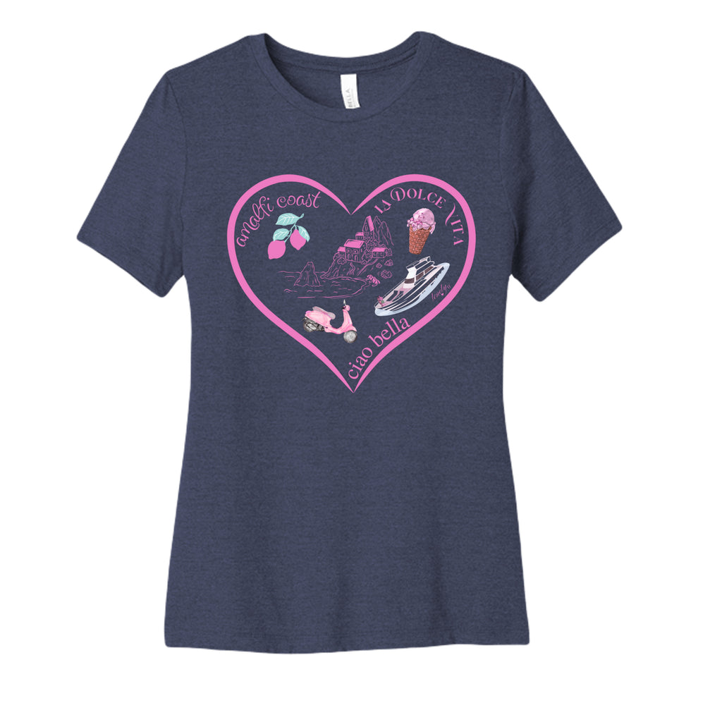 HEATHER NAVY - 6400CVC - FRONT