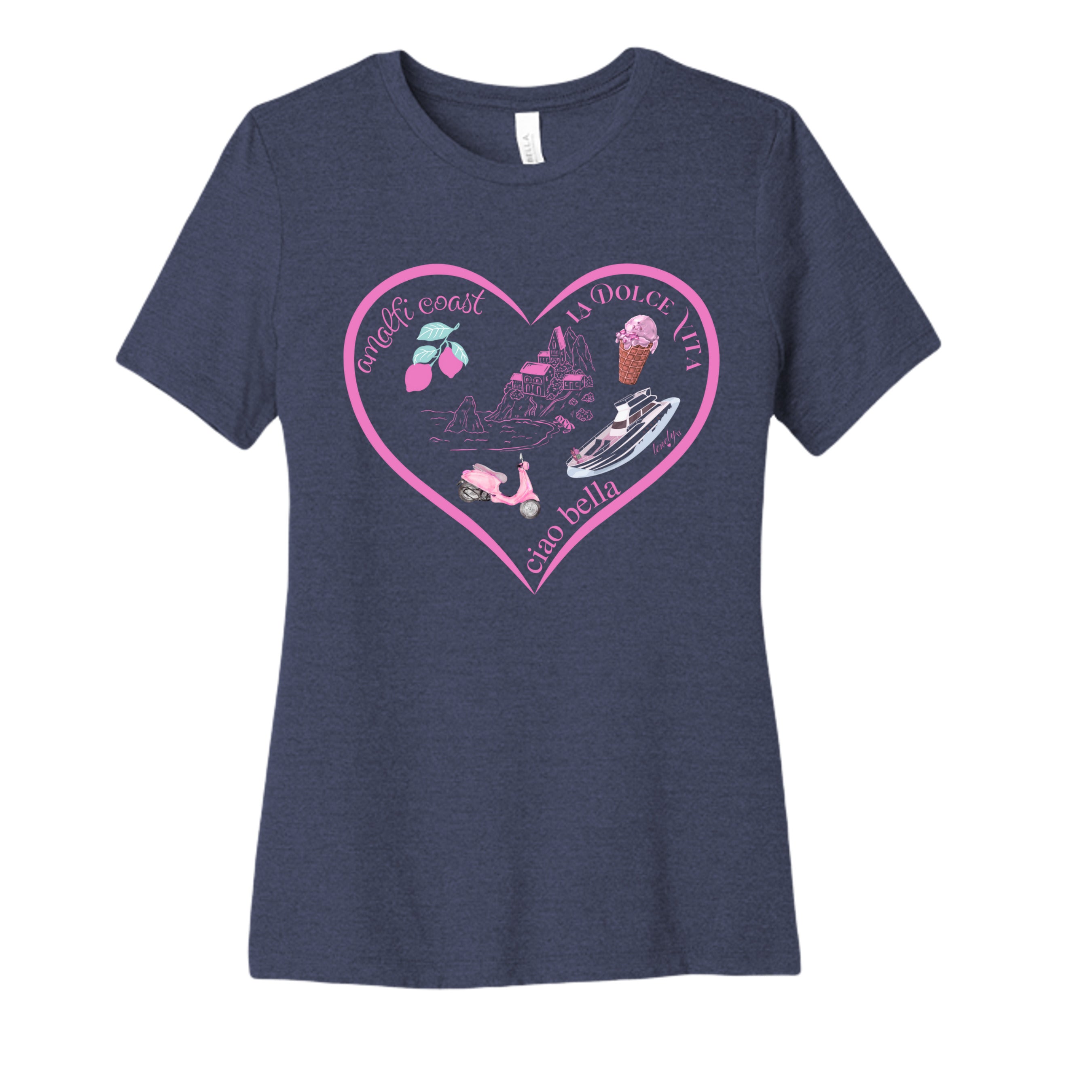 HEATHER NAVY - 6400CVC - FRONT