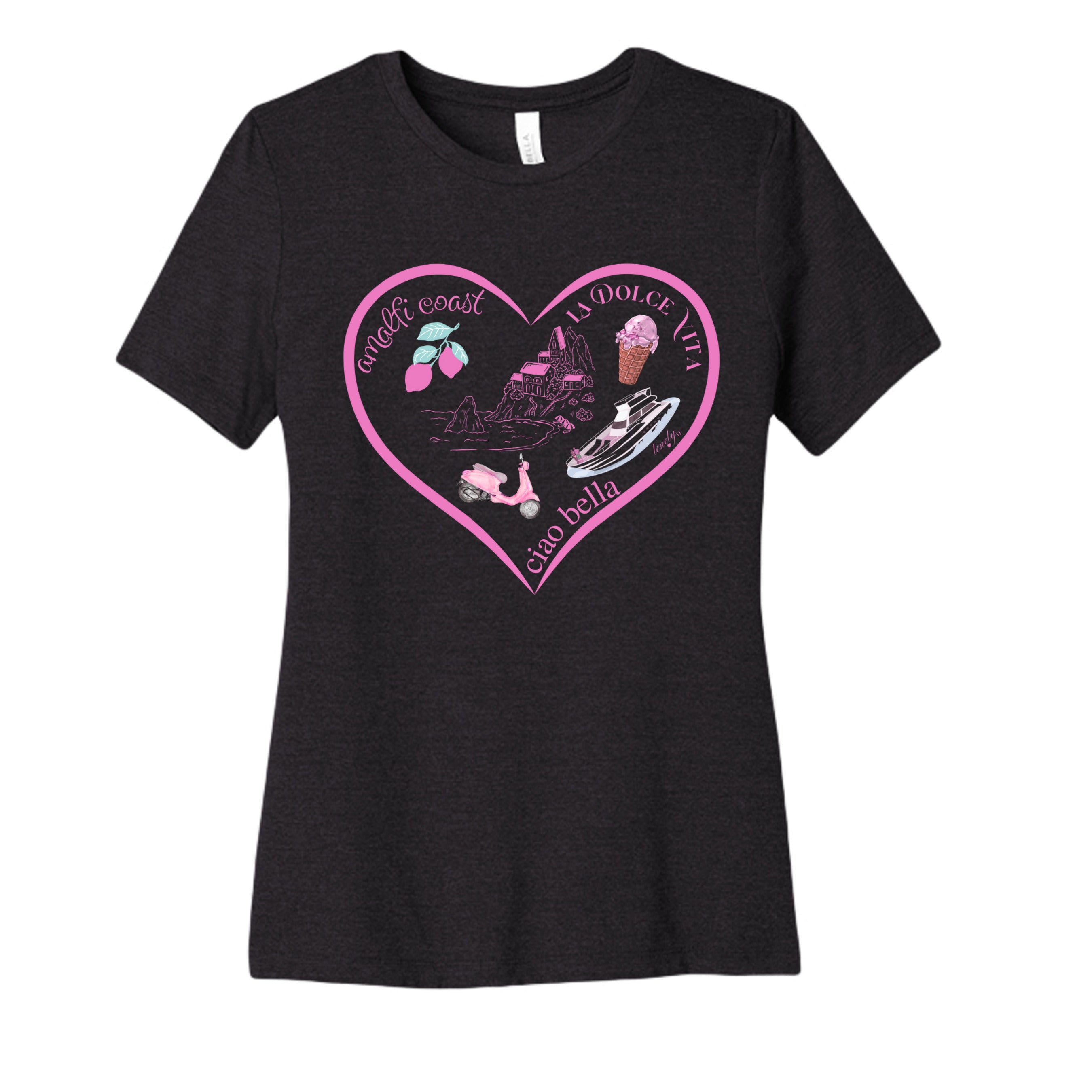 BLACK HEATHER - 6400CVC - FRONT