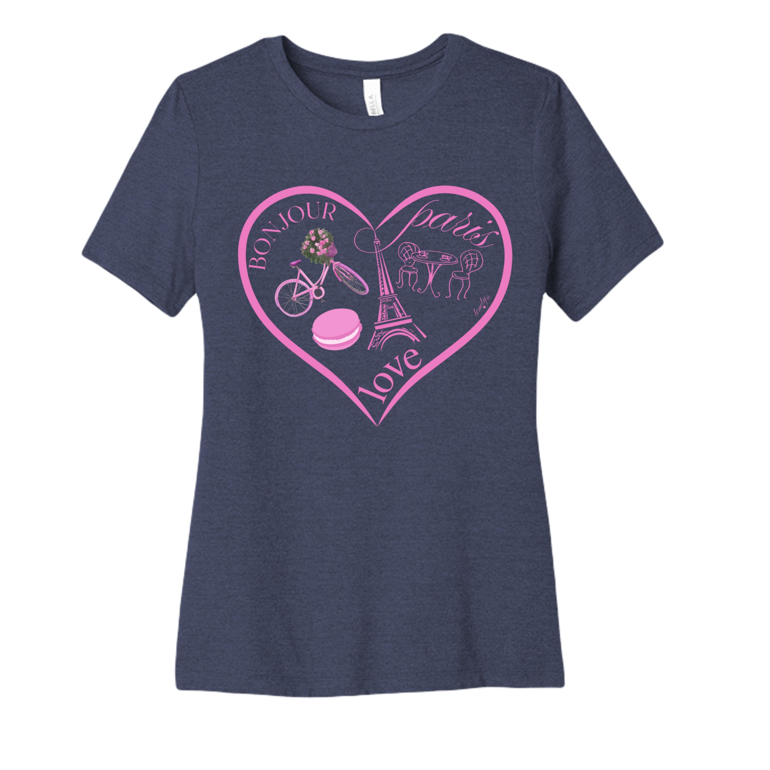 HEATHER NAVY - 6400CVC - FRONT